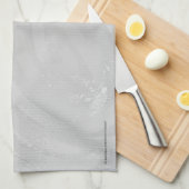 Rainy Sky Gray Swirl Theedoek (Quarter Fold)