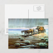 RAINY STAGECOACH VAN SHARON SHARPE BRIEFKAART (Voorkant / Achterkant)