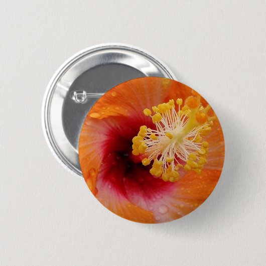 Rainy tropical day ronde button 5,7 cm (Voorkant /achterkant)
