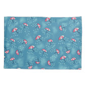 Rainy Weer Grappige Paraplu's Kussensloop (Achterkant)