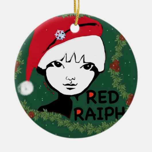 Raiph Tree hing Keramisch Ornament (Voorkant)