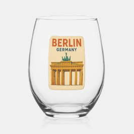 🇩🇪 Raise a Glass to Berlin! 🍷 Wijnglas Zonder Voet