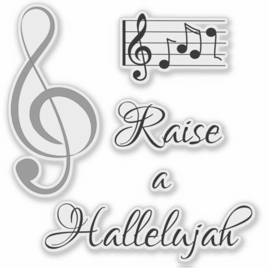 Raise a Hallelujah Sticker (Voorkant)