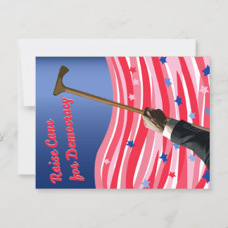 Raise Cane Democracy Briefkaart