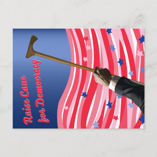 Raise Cane Democracy Briefkaart (Voorkant)