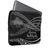 RAISE HALLELUJAHS Persoonlijk zwart Laptop Sleeve (Voorkant Rechts)