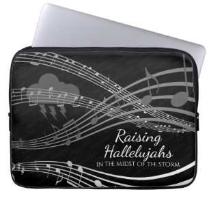 RAISE HALLELUJAHS Persoonlijk zwart Laptop Sleeve
