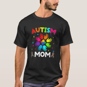 Raise Hand Autism Awareness Mam Family Support Aut T-shirt