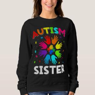 Raise Hand Autism Awareness Sister Family Support Trui