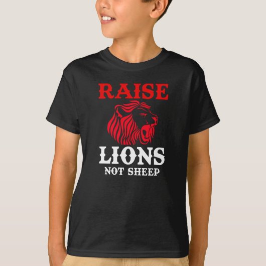 Raise Lions not Sheep Sheep Sheep Fresh Shepherd L T-shirt (Voorkant)