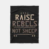 Raise Rebels Not Sheep Independent Motivation -  Fleece Deken (Voorkant)