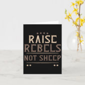 Raise Rebels Not Sheep Independent Motivation - Kaart (Gele Bloem)