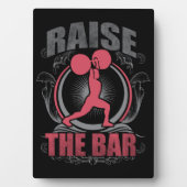 Raise The Bar - Vrouwen Gewichtheffen Motivatie Fotoplaat (voorkant)