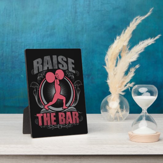 Raise The Bar - Vrouwen Gewichtheffen Motivatie Fotoplaat (Zijkant)