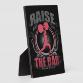Raise The Bar - Vrouwen Gewichtheffen Motivatie Fotoplaat (Zijkant)