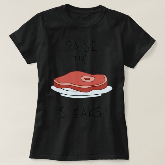 Raise the steaks! - Regular Show T-shirt (Design voorkant)