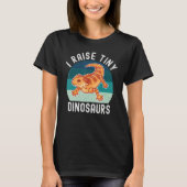 Raise Tiny Dinosaur Cute Bearded Dragon Reptile Li T-shirt (Voorkant)