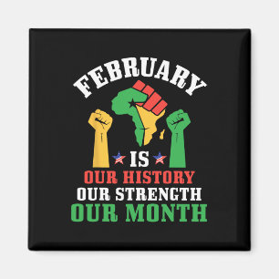 Raised Fist Februari Is Onze Geschiedenis Onze Kra Magneet