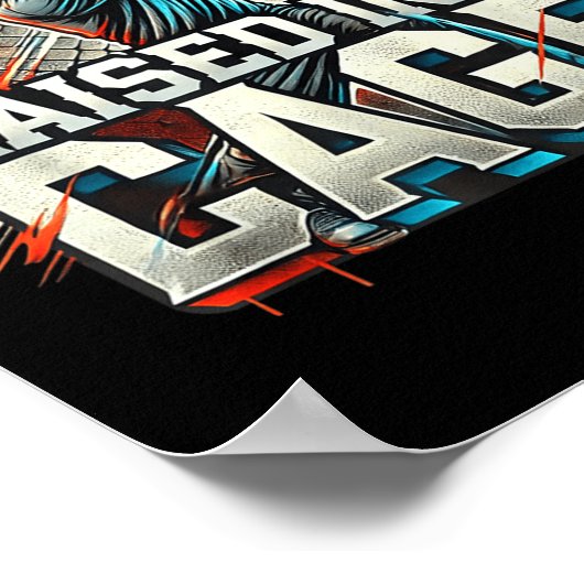 Raised In A Cage Baseball Training, Batting Cage D Poster (Hoek)