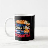 Raised On Cuban Bread And Croquetas Cuba Flag Cuba Koffiemok (Links)