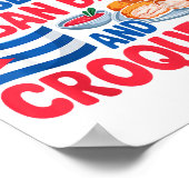 Raised On Cuban Bread And Croquetas Cuba Flag Cuba Poster (Hoek)