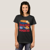 Raised On Cuban Bread And Croquetas Cuba Flag Cuba T-shirt (Voorkant volledig)