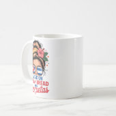 Raised On Cuban Bread And Croquetas Messy Bun Cuba Koffiemok (Voorkant links)