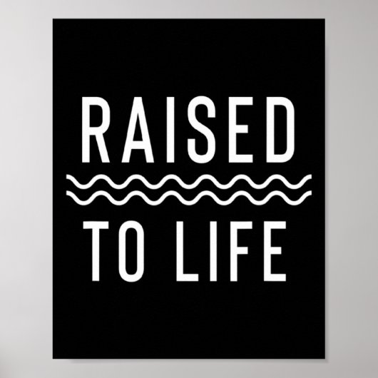 Raised To Life New Christian Baptism _1  Poster (Voorkant)