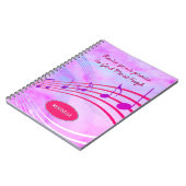 RAISEER UW PRAISE | Muziekstations | Gepersonalise Notitieboek (Linkerzijde)