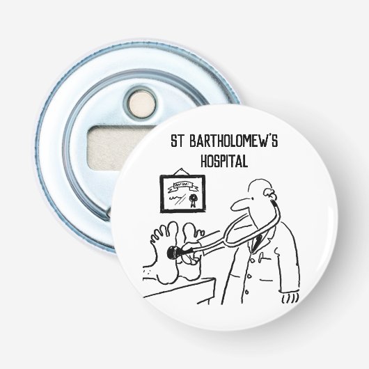 Raiser Gift Item bij charterfonds Button Flesopener (Voorkant)