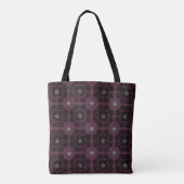 Raisin & Black Scroll Medallion Canvas tas (Achterkant)