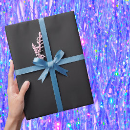 Raisin Black Solid Color Cadeaupapier