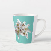 Raisin Blossom Cust. Blauwe latte Mok (Rechts)