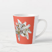 Raisin Blossom Cust. Oranje rode latte Mok (Rechts)
