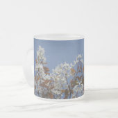 Raisin Blossom Frosted Glass Mok (Voorkant links)