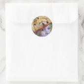 Raisin Bread Head, een collage Ronde Sticker (Tas)