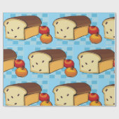 Raisin Bread Loaf and Red Apples Cadeaupapier (Vlak)