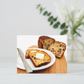 Raisin-brood en kaneel briefkaart (Staand voorkant)