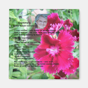 Raisin Cookie Recipe Magnet