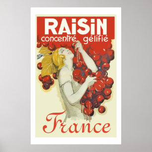 Raisin ( franse advertentie) poster