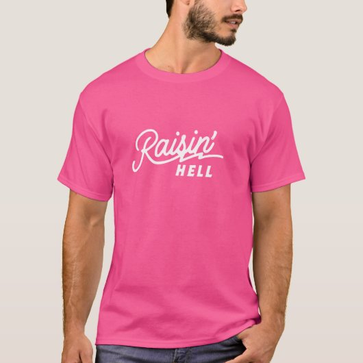 Raisin' Hell beroemd gemaakt door Funny Cowboy Cou T-shirt (Voorkant)