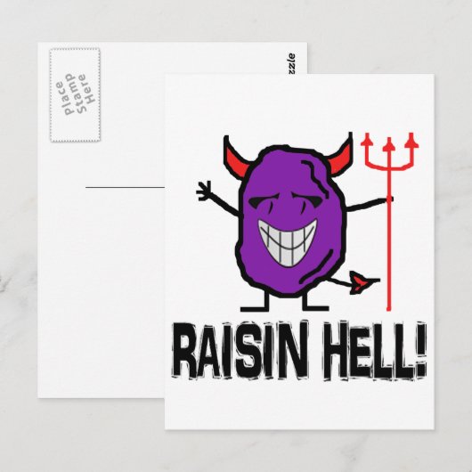Raisin Hell Briefkaart (Voorkant / Achterkant)