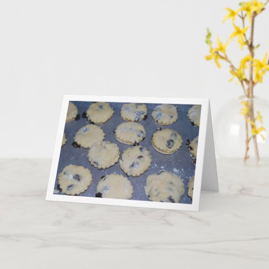 Raisin Scones Kaart (Gele Bloem)