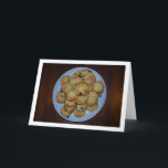 Raisin Scones on Plate Kaart<br><div class="desc">Raisin Scones on Plate Greeting Card. You can easily customize this product for free if you would like to add wording or change the color of the background.</div>