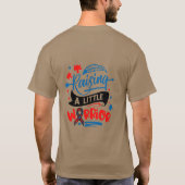 Raising a Little Warrior  Typography 2 T-shirt (Achterkant)