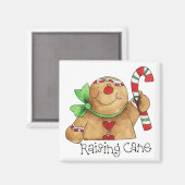 Raising Cane Gingerbread Man Magnet (Voorkant / Achterkant)