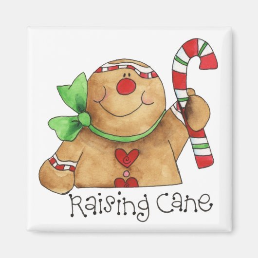 Raising Cane Gingerbread Man Magnet (Voorkant)