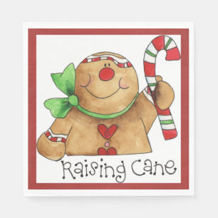 Raising Cane Gingerbread Man Servet
