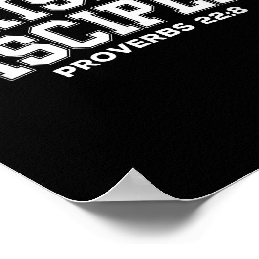 Raising Disciples Proverbs 22_8 Christian Quote Wi Poster (Hoek)