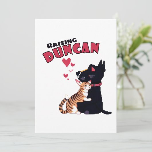 Raising Duncan Feestdagenkaart (Staand voorkant)